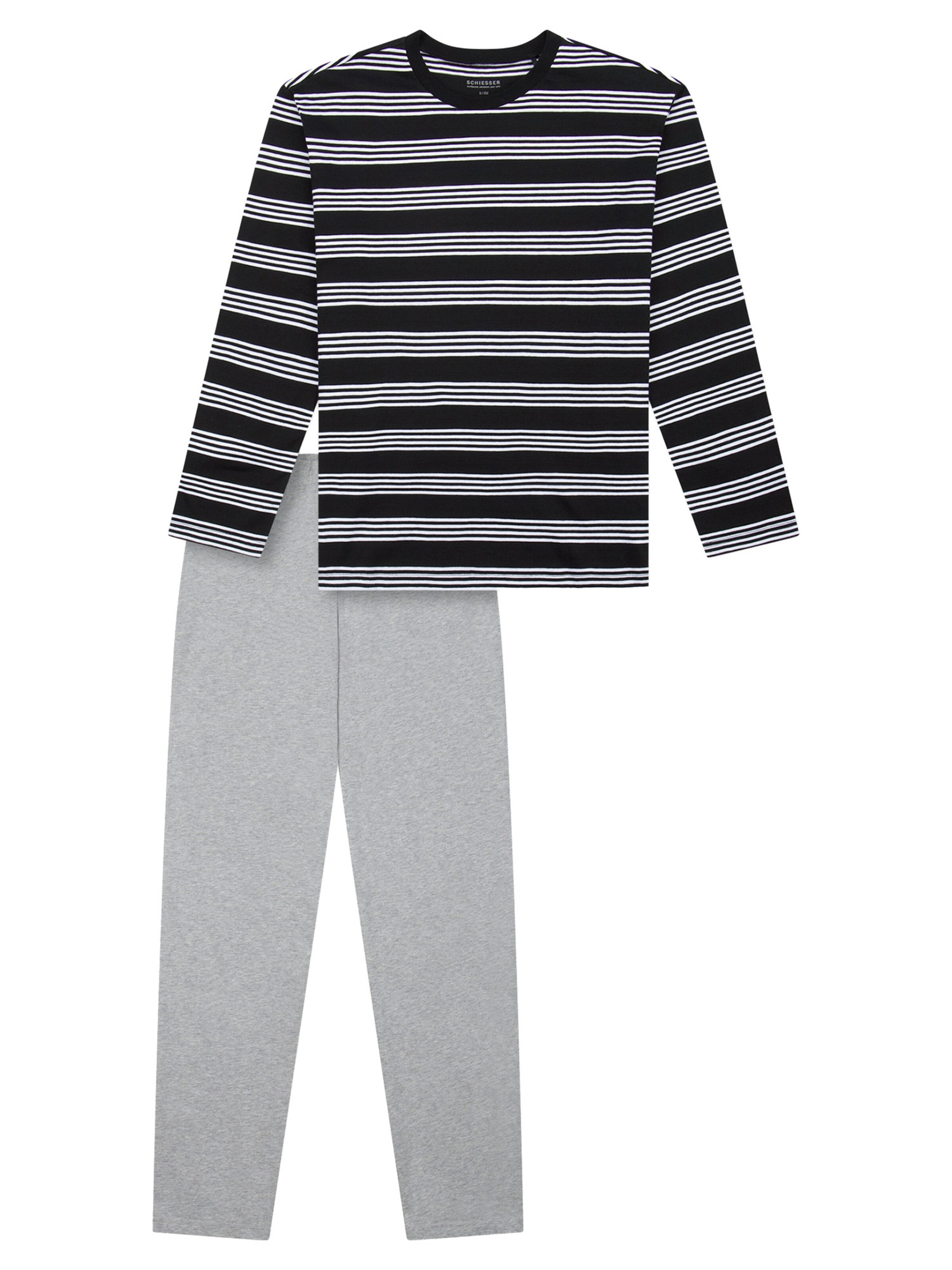 SCHIESSER - Pijama 'Nightwear' en negro: frente