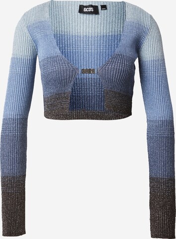 GCDS Knit cardigan in Blue: front