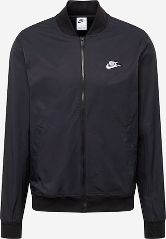 Nike Sportswear Демисезонная куртка в Черный: спереди