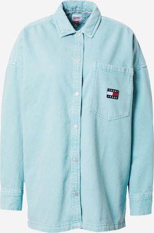 Chemisier Tommy Jeans en bleu : devant