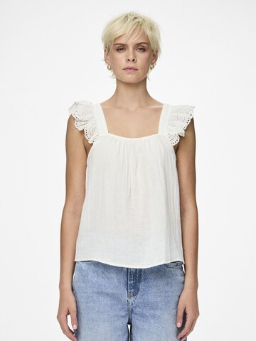 PIECES Blouse 'Kiara' in White: front