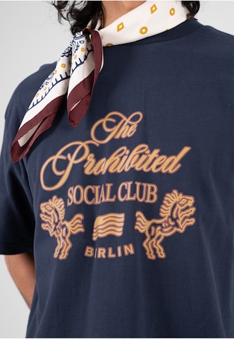 Maglietta 'Clubhouse' di Prohibited in blu