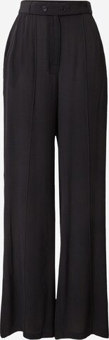 Wide Leg Pantalon 'Daniela' millane en noir : devant