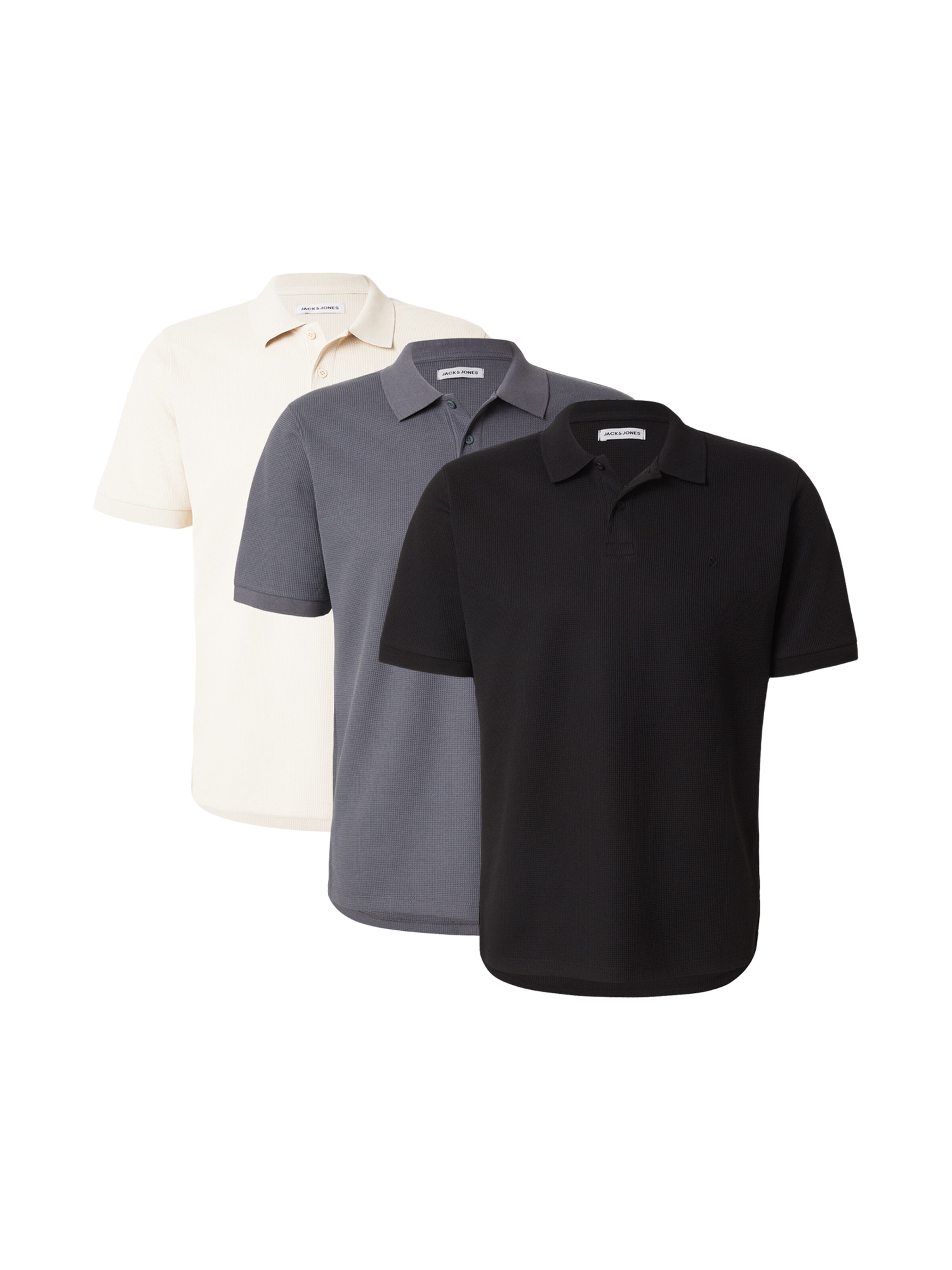 JACK & JONES Μπλουζάκι 'JJEAUSTIN' σε μπεζ: μπροστά