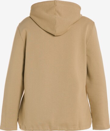 Ulla Popken Sweatshirt in Beige