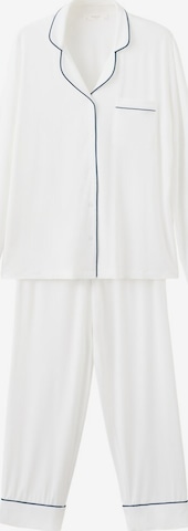 MANGO Pajama 'Liz' in White: front