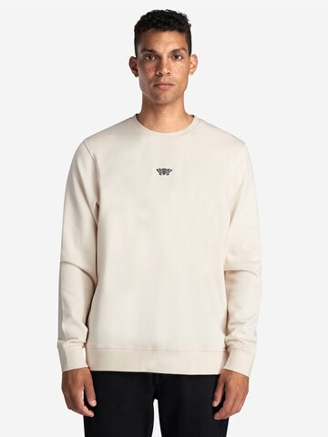 A-dam Sweatshirt 'DEADLYDARREL' in Beige: Vorderseite