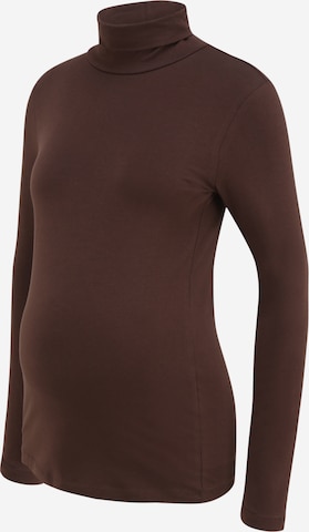 MAMALICIOUS Shirt 'SIA' in Brown: front