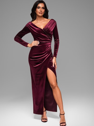 Ombre Evening dress in Red: front