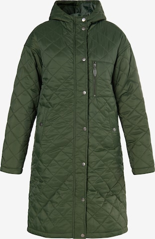 Usha Ανοιξιάτικο και φθινοπωρινό παλτό σε πράσινο: μπροστά