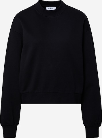 WEEKDAYSweater majica 'Amaze' - crna boja: prednji dio
