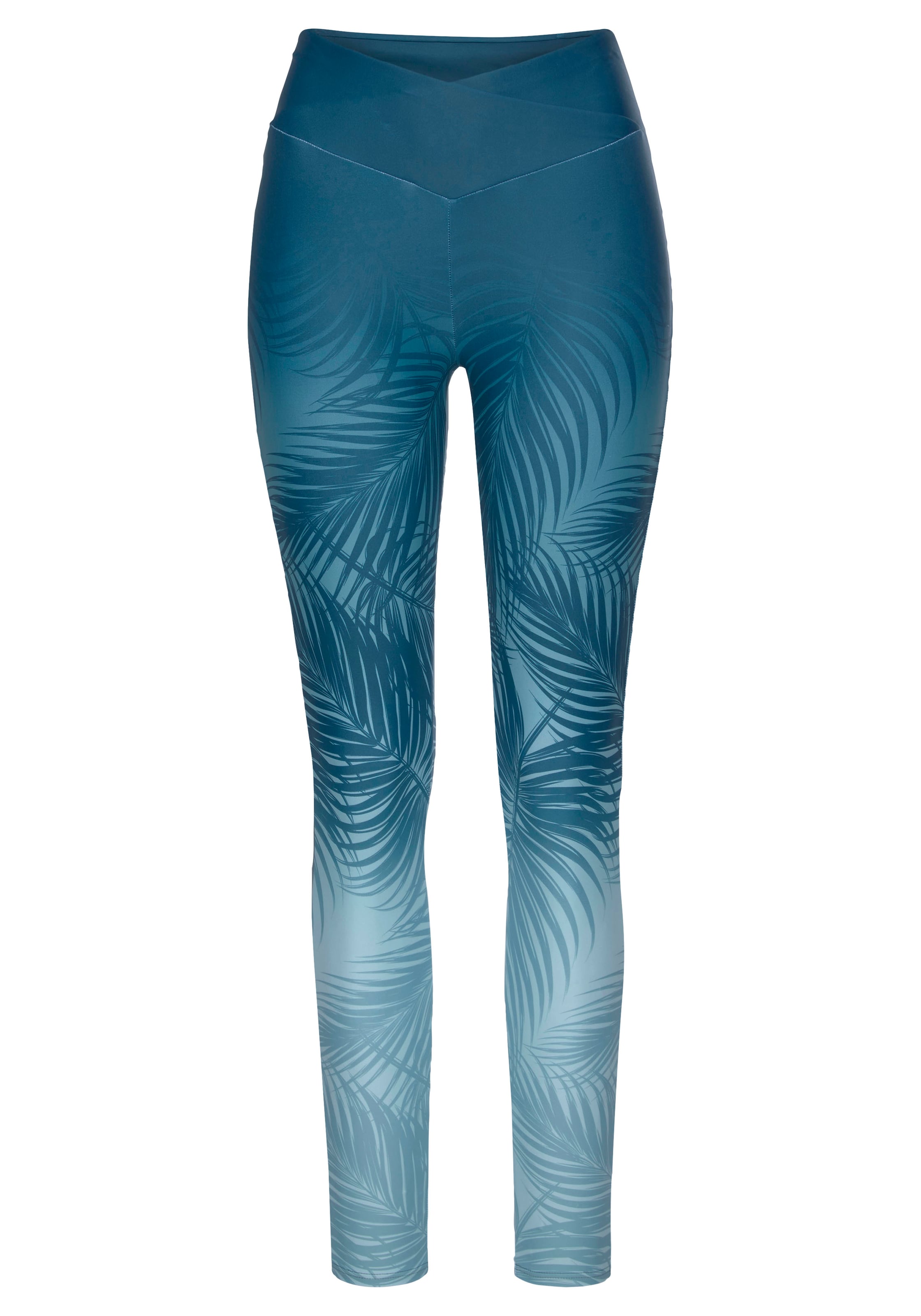 Skinny Pantalon de sport LASCANA ACTIVE en bleu : devant