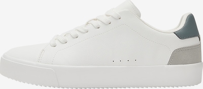 Pull&Bear Matalavartiset tennarit värissä harmaa / basaltinharmaa / valkoinen, Tuotenäkymä