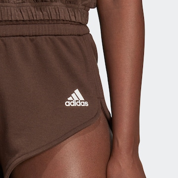 ADIDAS SPORTSWEAR Regular Workout Pants in Brown