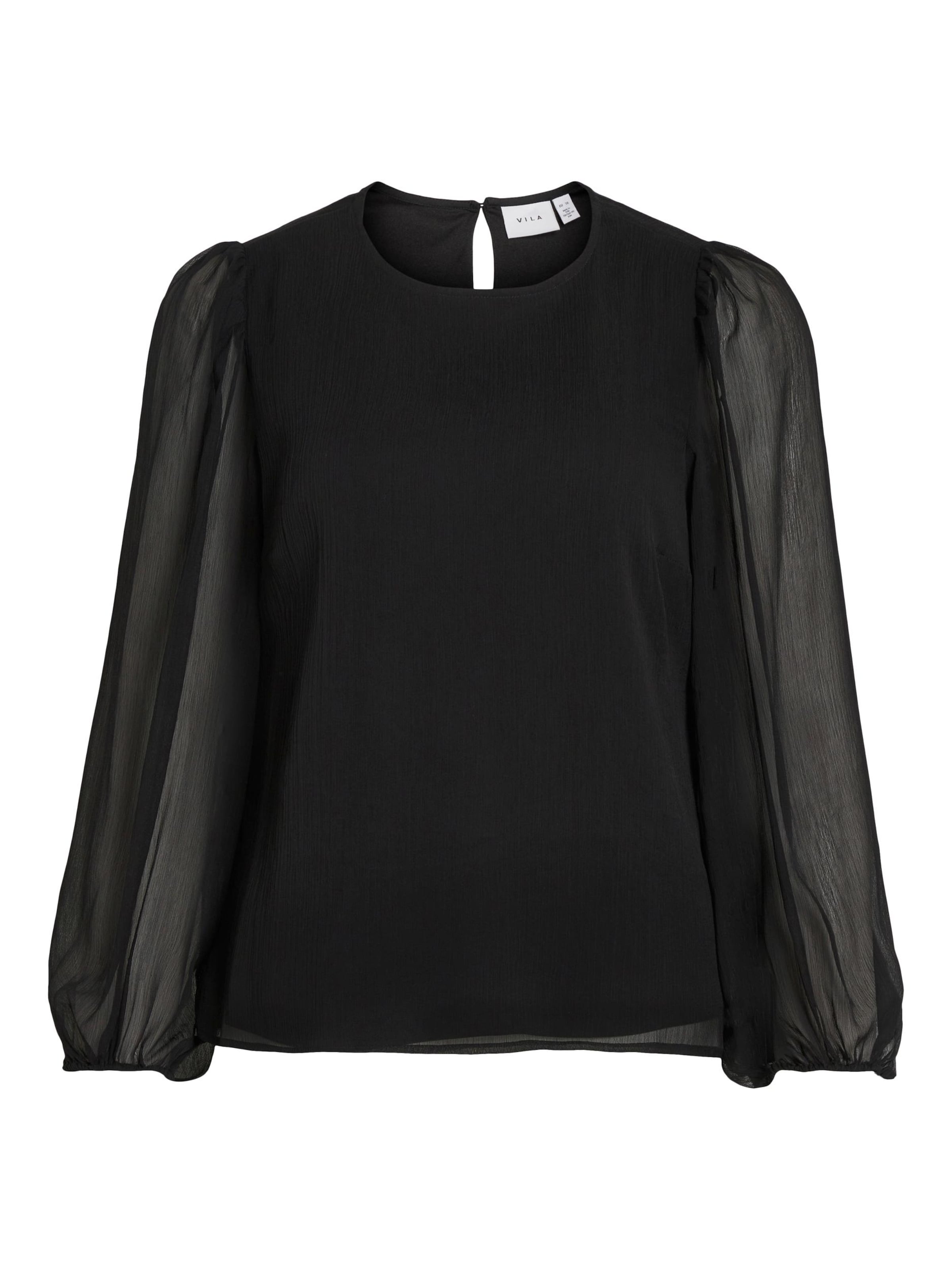 VILA Pluus 'Falia', värv must: eest vaates