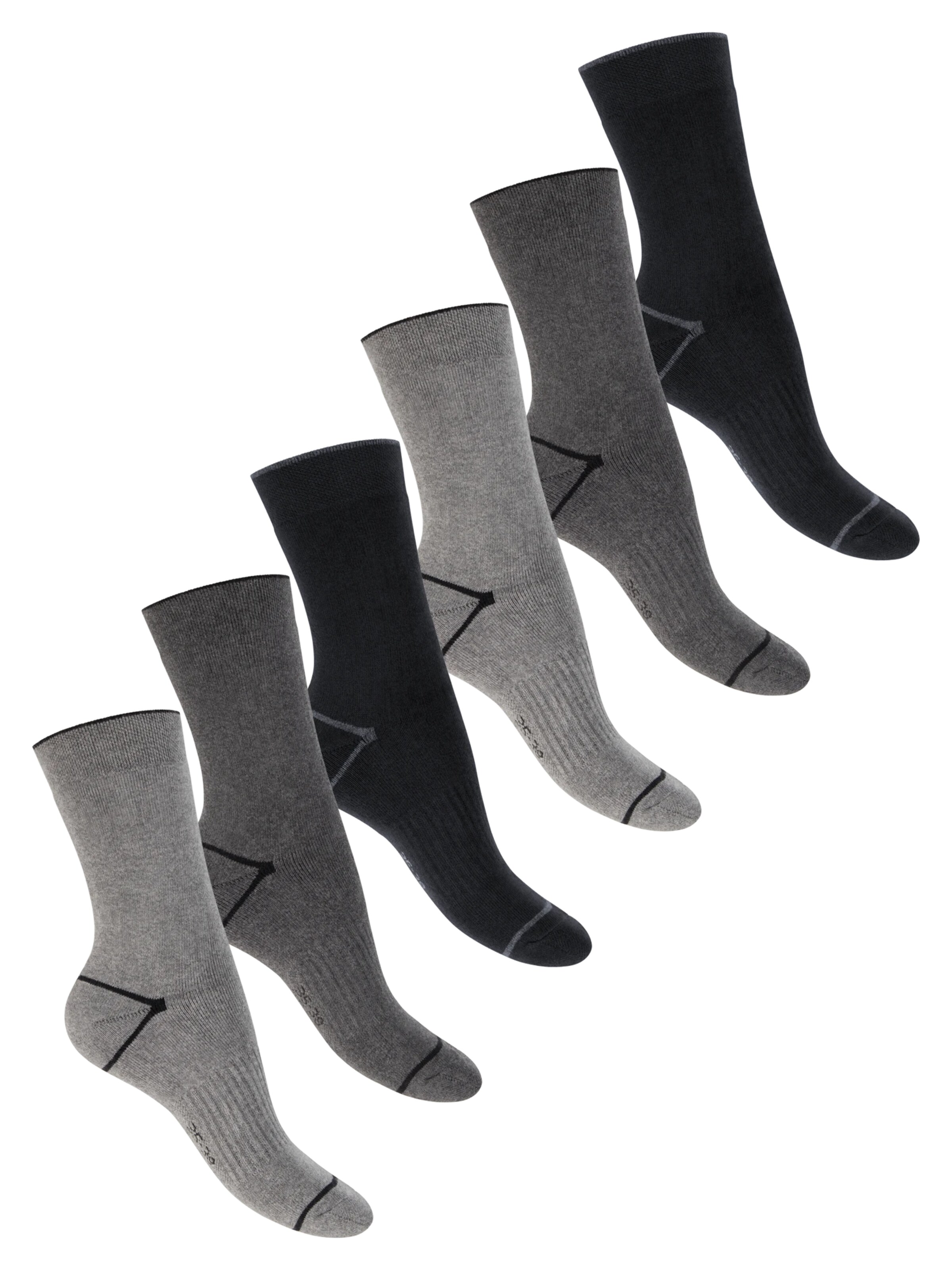 footstar Socken 'EVERYDAY!'‌‌‌‌ in Grau: Vorderseite