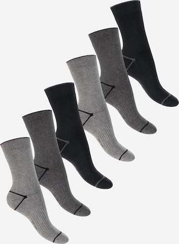 footstar Socken 'EVERYDAY!' in Grau: Vorderseite