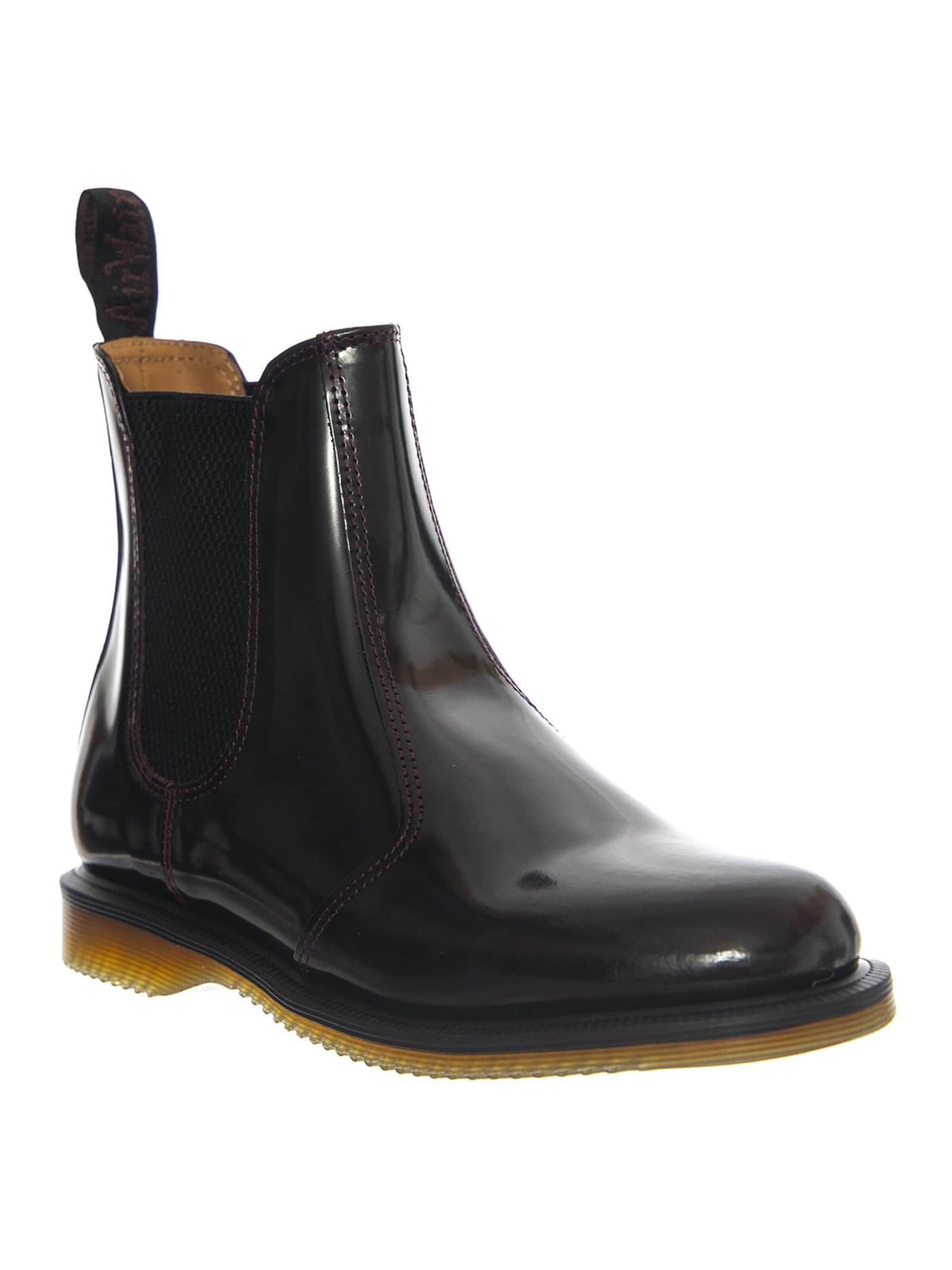 Dr. Martens Laarzen 'Flora Cherry Red Polished Smooth' in 37 in de kleur Donkerrood, Productweergave