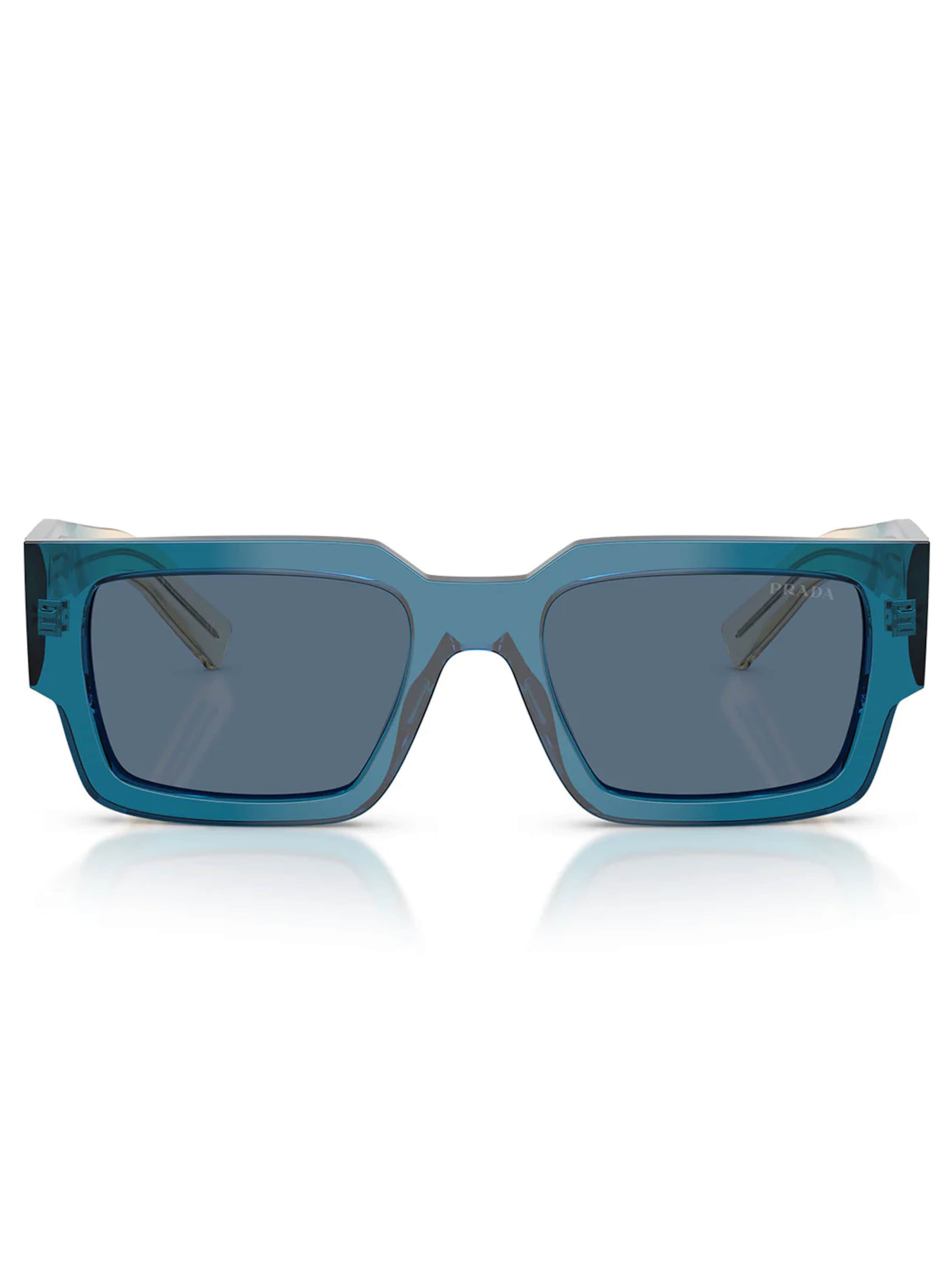 PRADA Zonnebril 'PRB17S 24F80S' in Blauw: voorkant