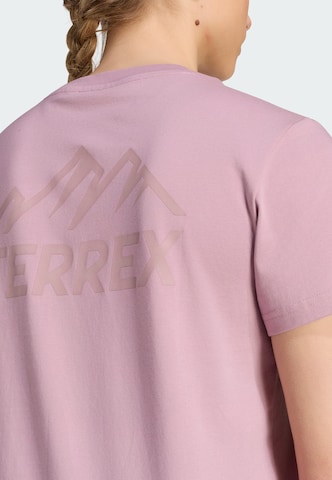 T-shirt fonctionnel 'Mountain' ADIDAS TERREX en violet