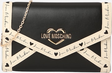 Love Moschino Clutch in Zwart: voorkant