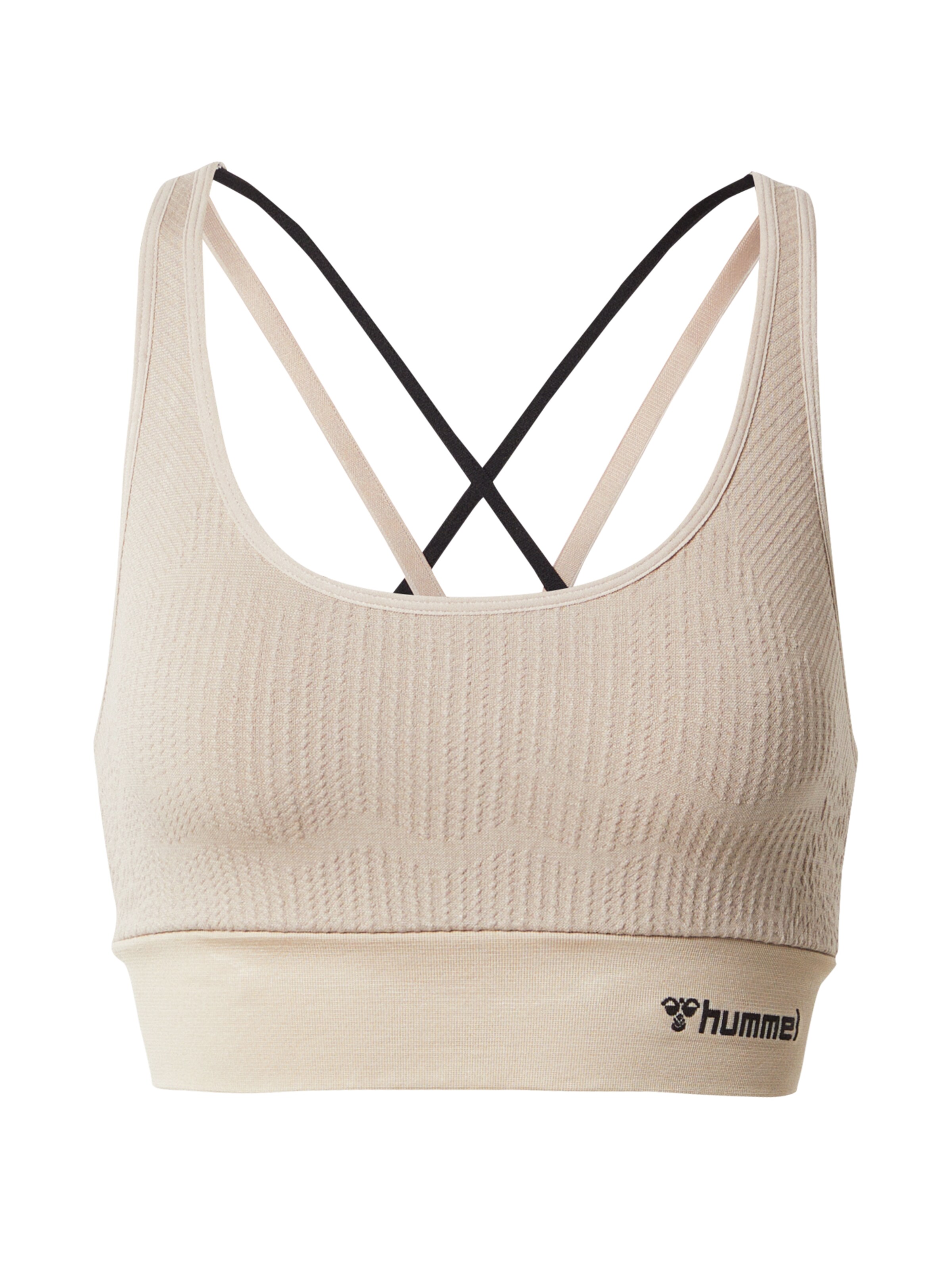 Hummel Korzetová Sportovní podprsenka – šedá: přední strana