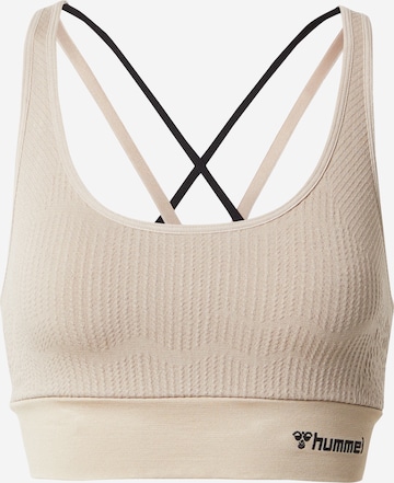 Bustier Soutien-gorge de sport Hummel en gris : devant