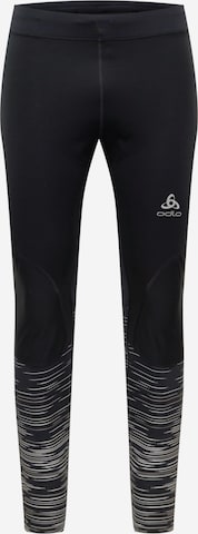 ODLO Kitsas Spordipüksid 'Zeroweight', värv must: eest vaates