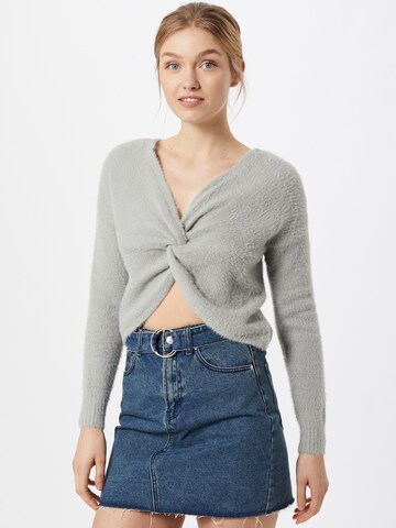 Pull-over HOLLISTER en gris : devant