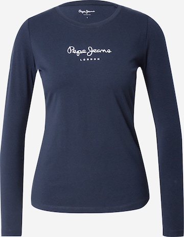 Tricou 'NEW VIRGINIA' de la Pepe Jeans pe albastru: față