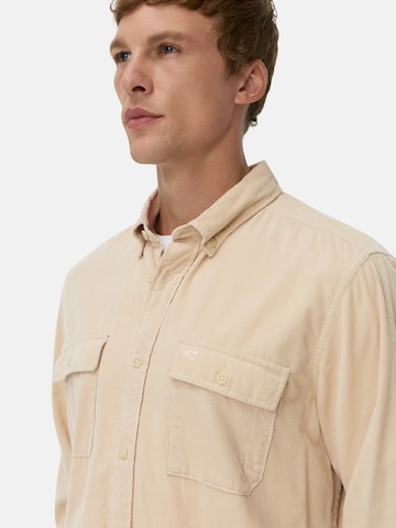 CAMEL ACTIVE Regular Fit Langarmhemd mit aufgesetzten Taschen in Beige
