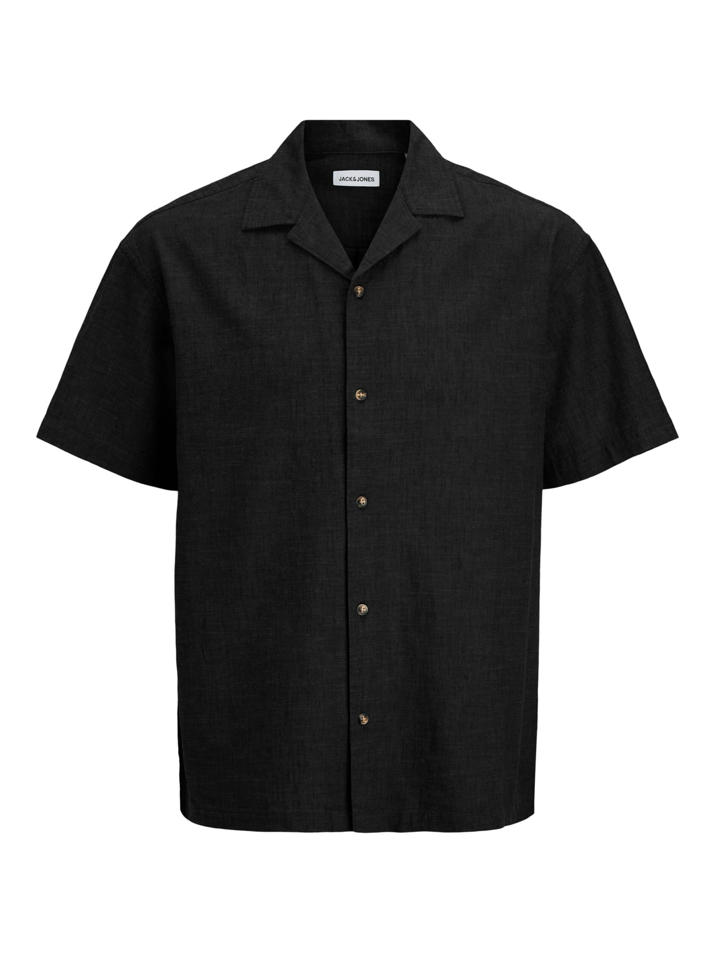 JACK & JONES Hemd 'Summer' in Schwarz: Vorderseite