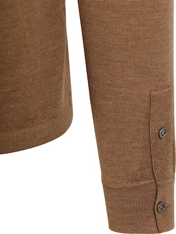 Suitable Slim fit Overhemd in Bruin