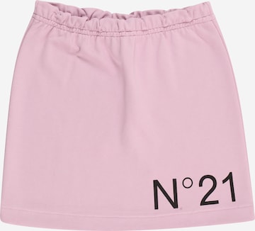 N°21 Skirt in Pink: front