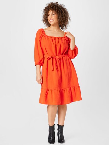 Vero Moda Curve - Vestido en rojo: frente