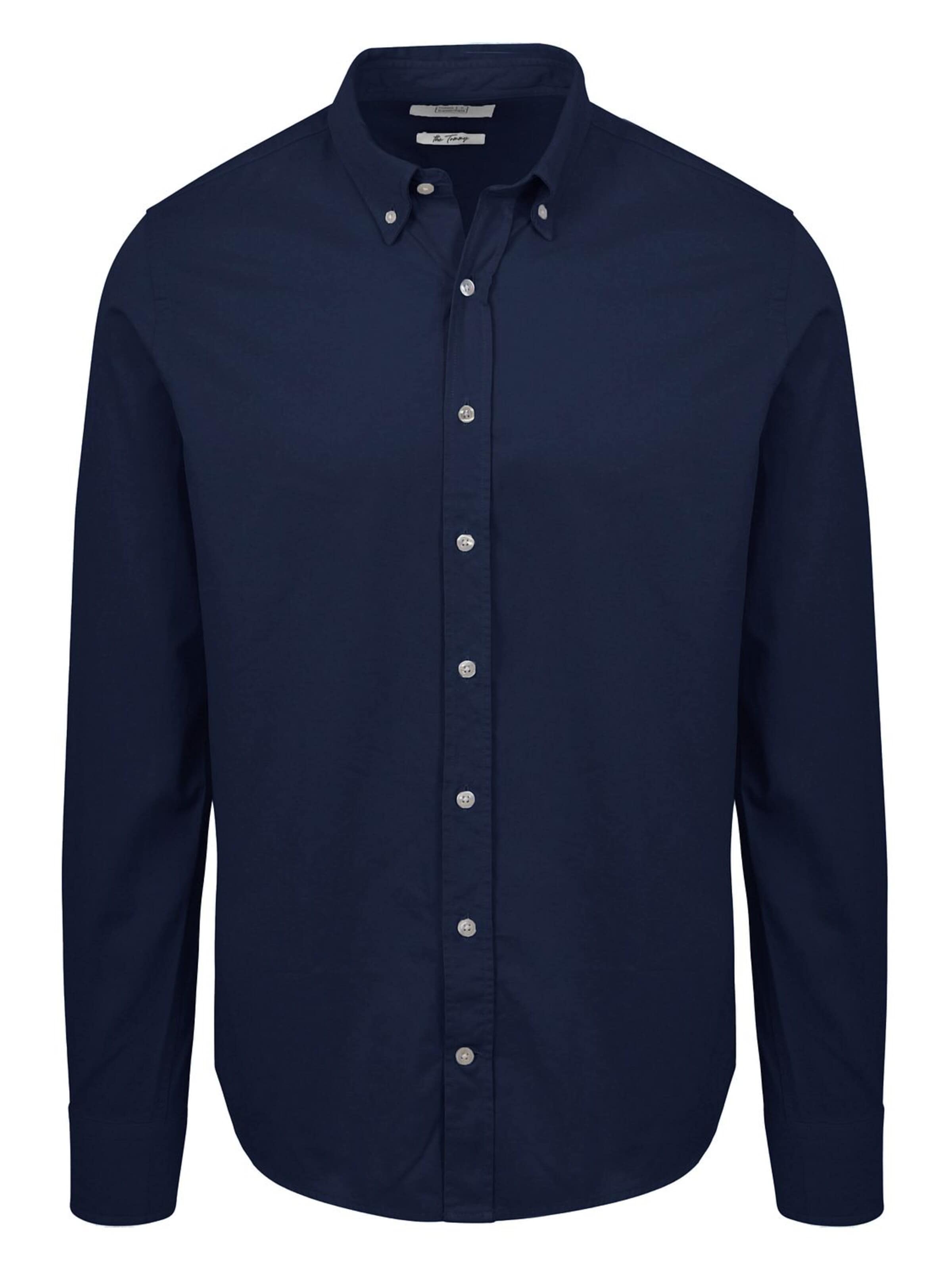 KING Essentials Regular fit Overhemd 'The Tommy' in Blauw: voorkant