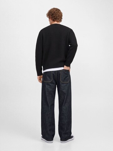 JACK & JONES Wide leg Jeans 'DAVE' in Blauw