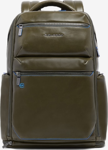 Piquadro Rucksack in Grün: Vorderseite