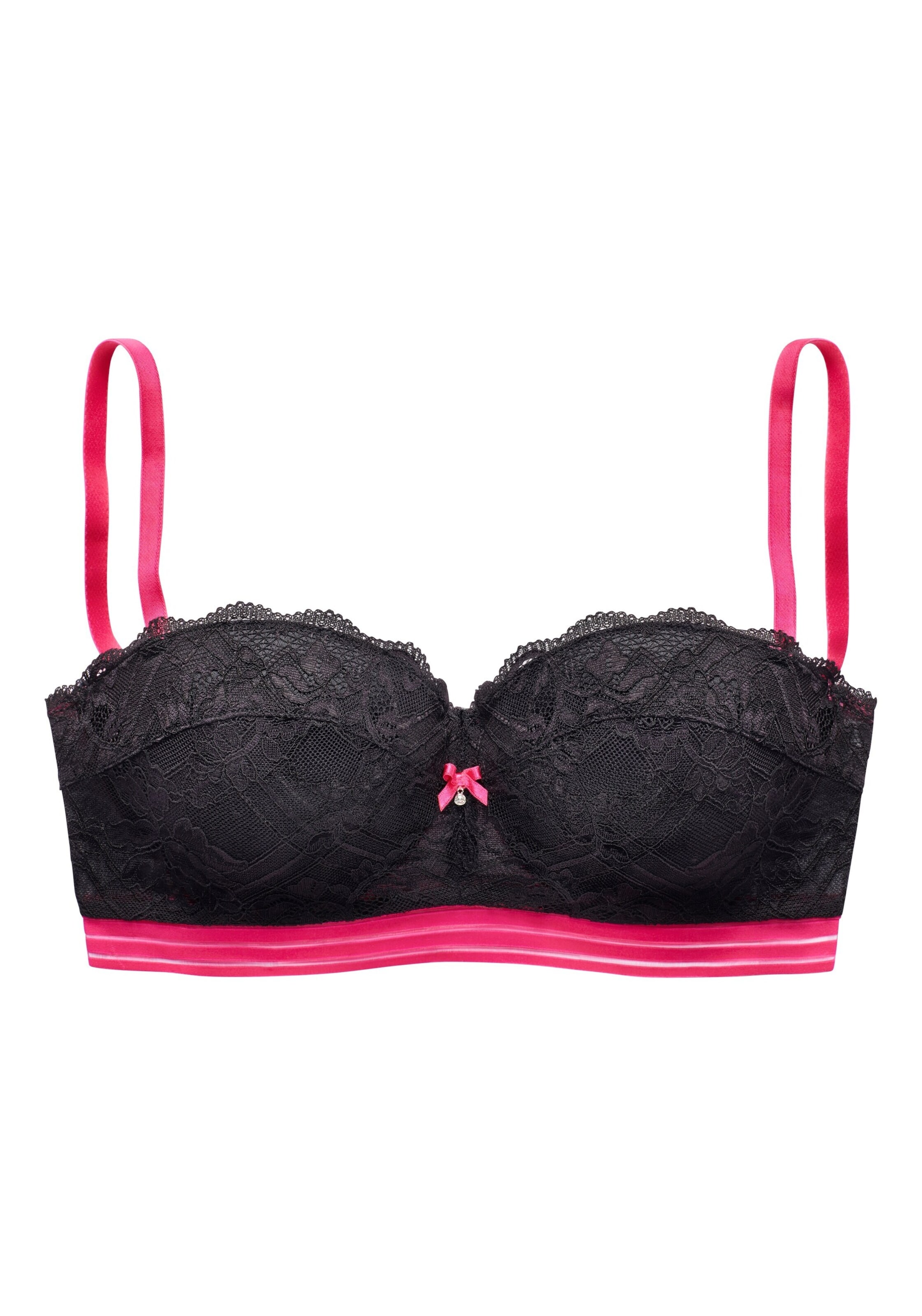 VIVANCE Push-up Bra in Black: front