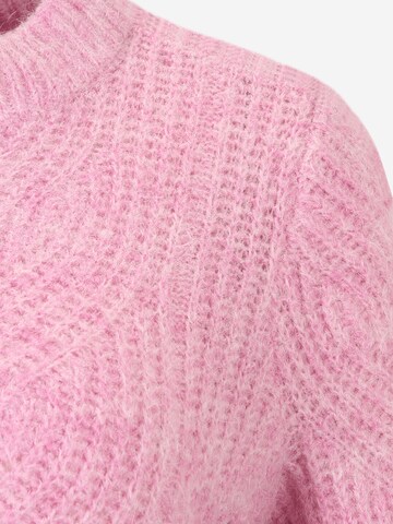 Pieces Petite Sweater 'LENORA' in Pink