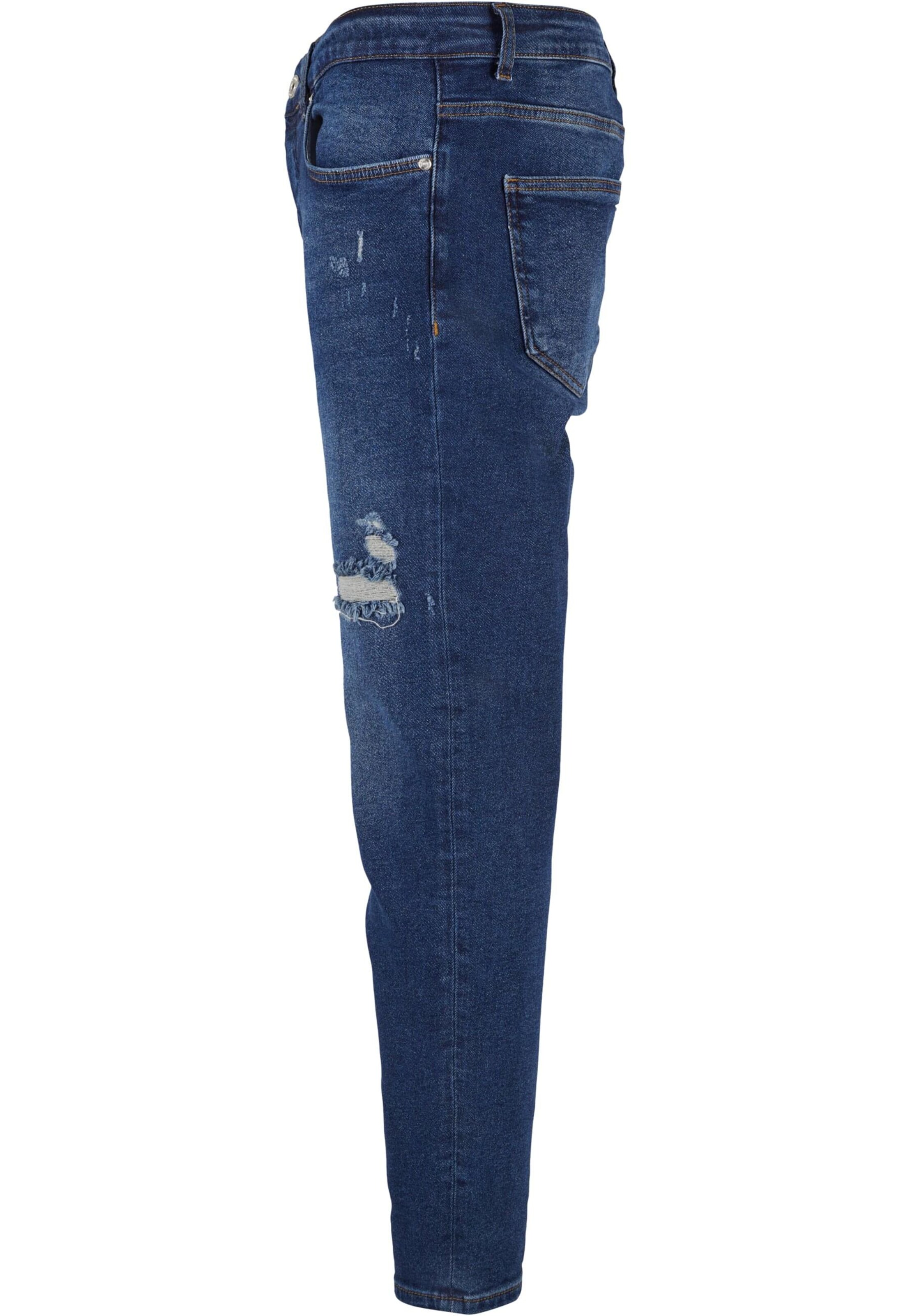 2Y Premium Tapered Jeans in Blauw