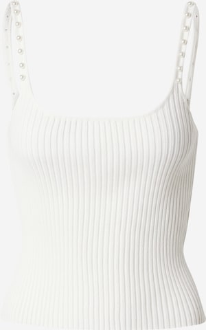 ONLY Knitted Top 'LAVI' in White: front