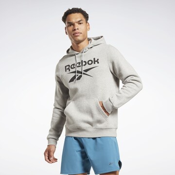 pelēks Reebok Sportiska tipa džemperis 'Identity': no priekšpuses