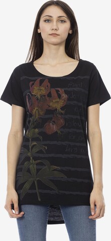 Top 'T-Shirt donna Floralia Trussardi - Misto Cotone Poliestere' di Trussardi in nero: frontale