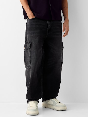 Bershka Normalny krój Jeansy w kolorze czarny: przód
