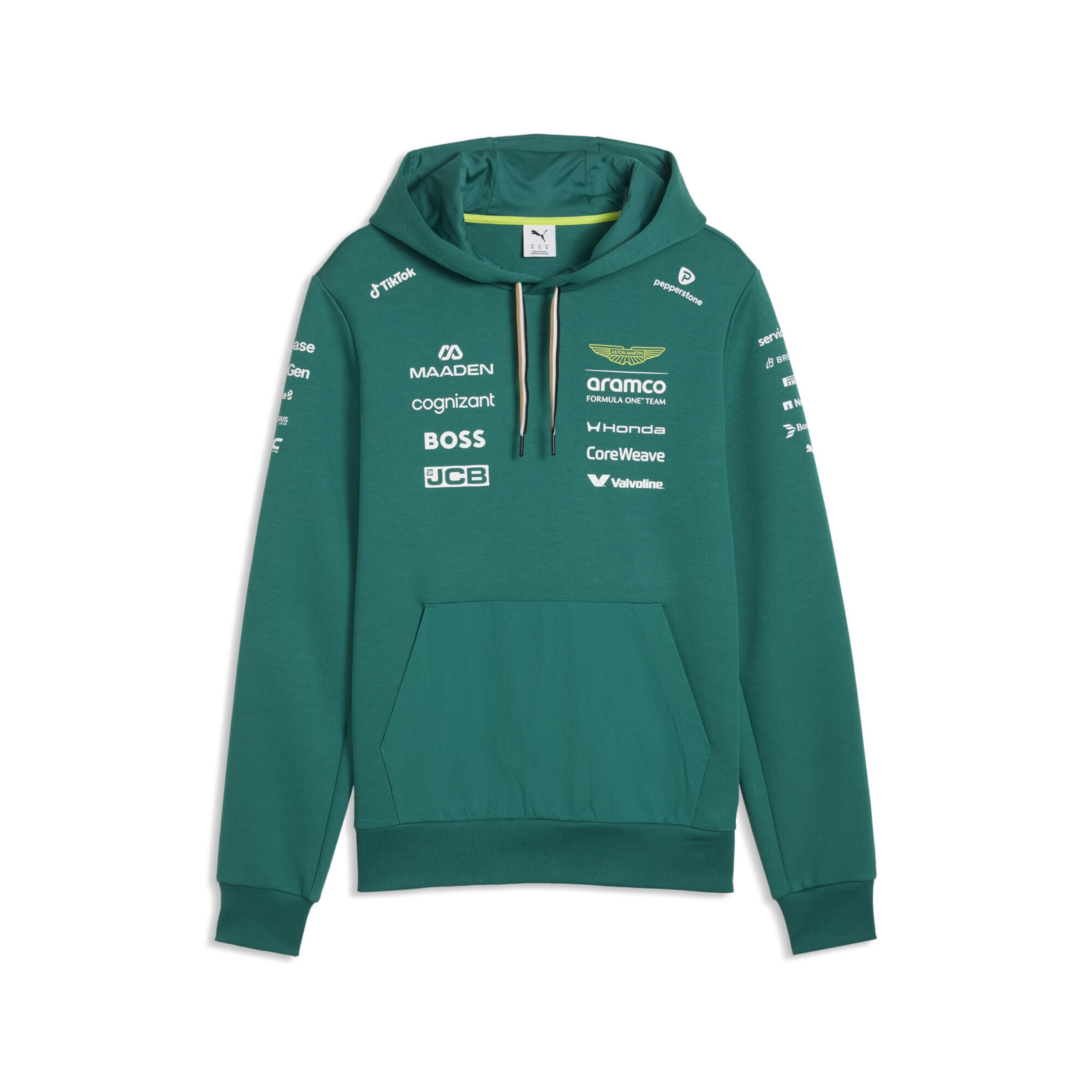 PUMA Sweatshirt in S in smaragd / weiß, Produktansicht