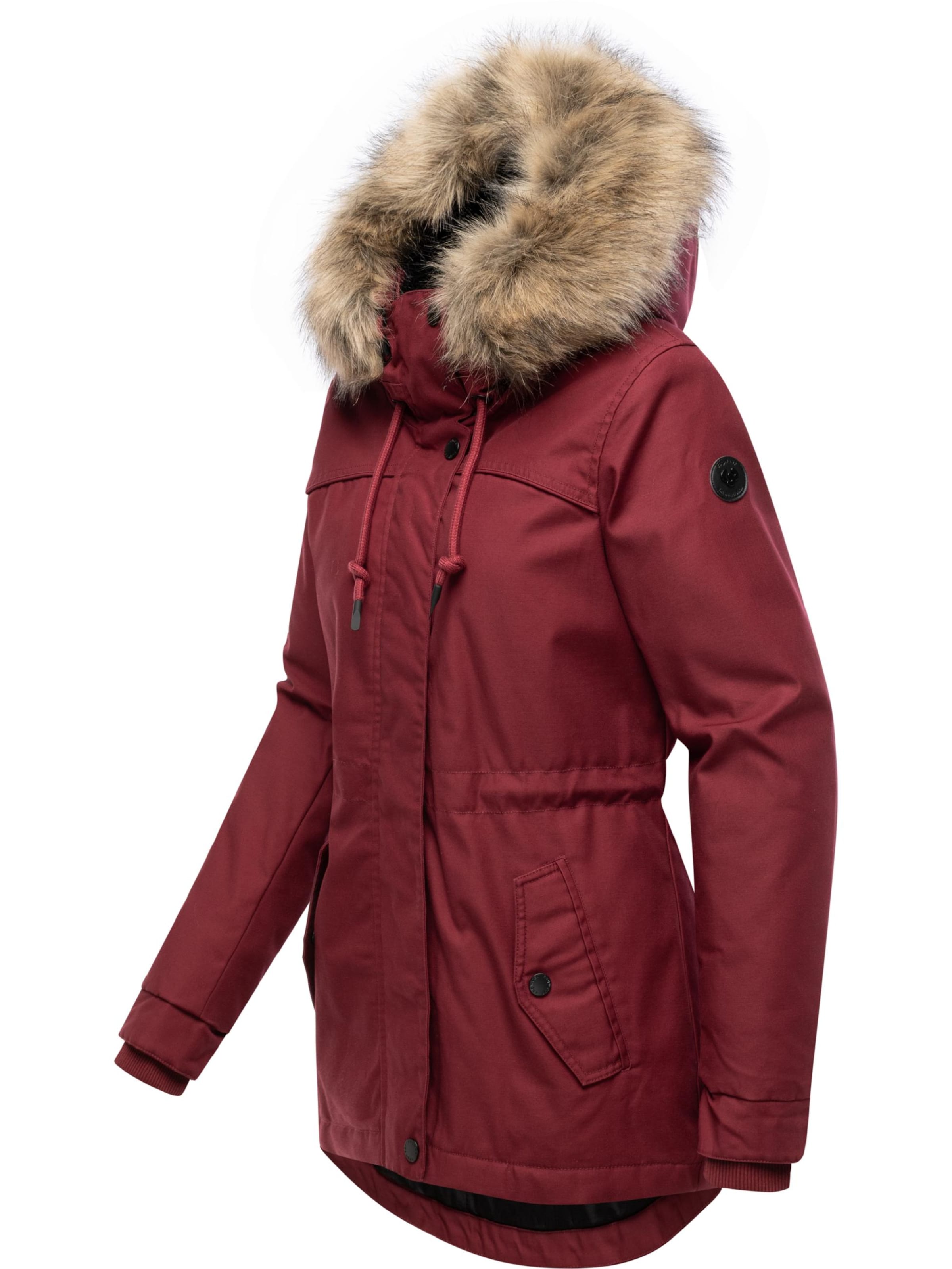Parka invernale 'Tawny Short' di Ragwear in rosso