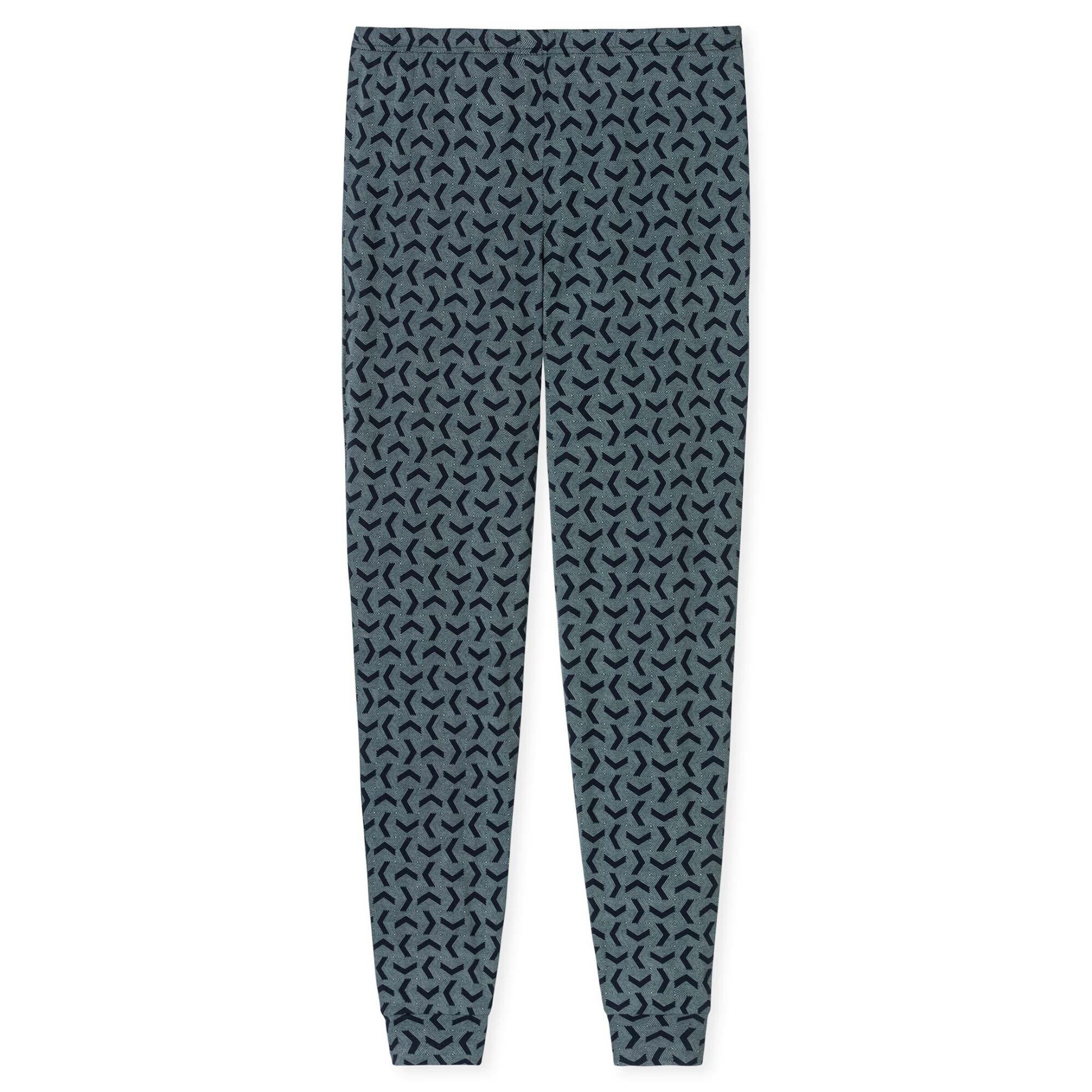SCHIESSER Pyjama 'Casual Essentials' in Blau