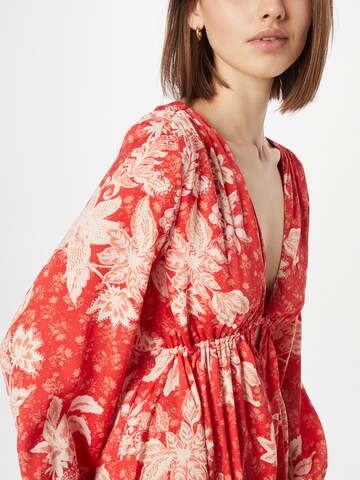 Free People - Vestido 'SOLI' em vermelho