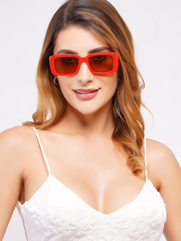 AVANT-GARDE PARIS - Óculos de sol 'Square Pherenike' em vermelho